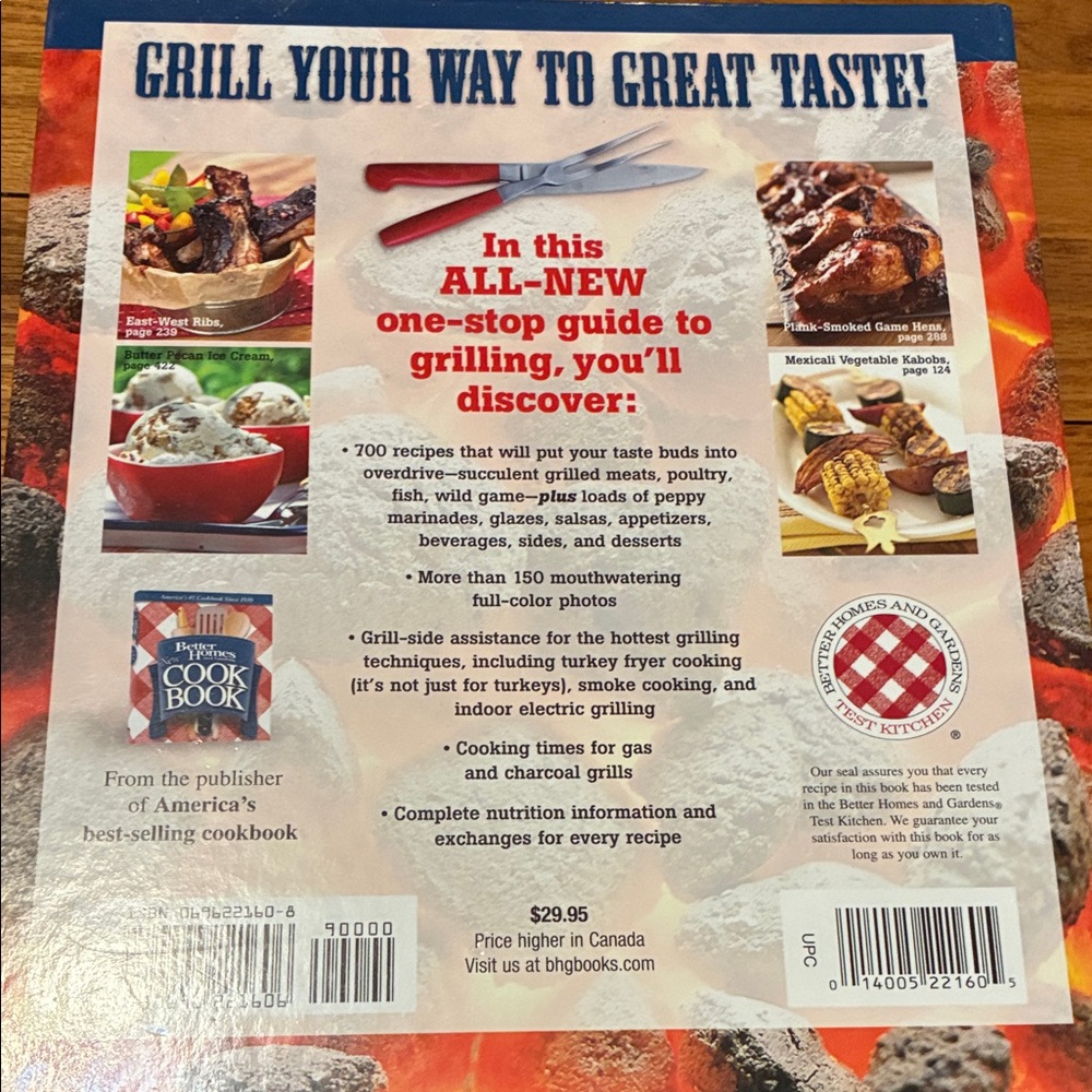 Better Homes and Gardens New Grilling Book 3 Ring Hardcover Cookbook - Picture 3 of 10